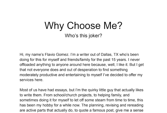 write and analyze your given subject